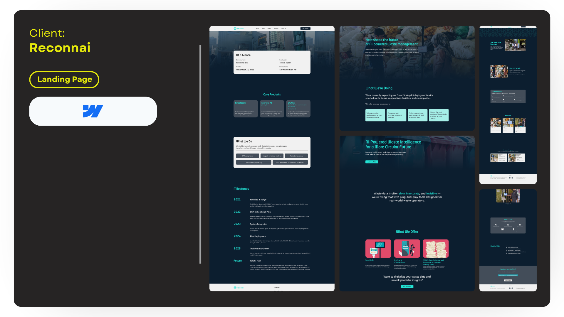 Startup, Corporate, SME Landing Pages project preview